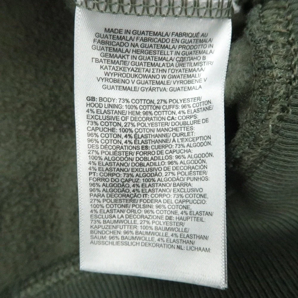 The North Face Hoodie Mens‎ Medium Green Bear Graphic Pockets Pullover